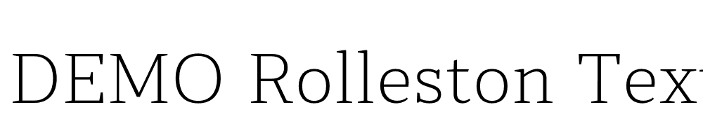  DEMO Rolleston Text ExtLt Regular