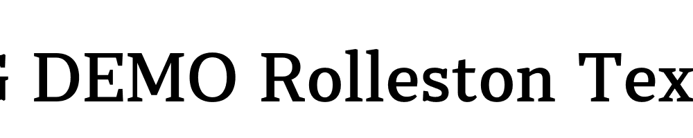  DEMO Rolleston Text Med Regular