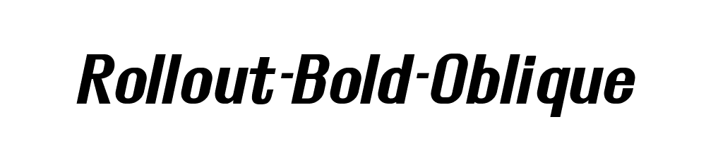 Rollout-Bold-Oblique