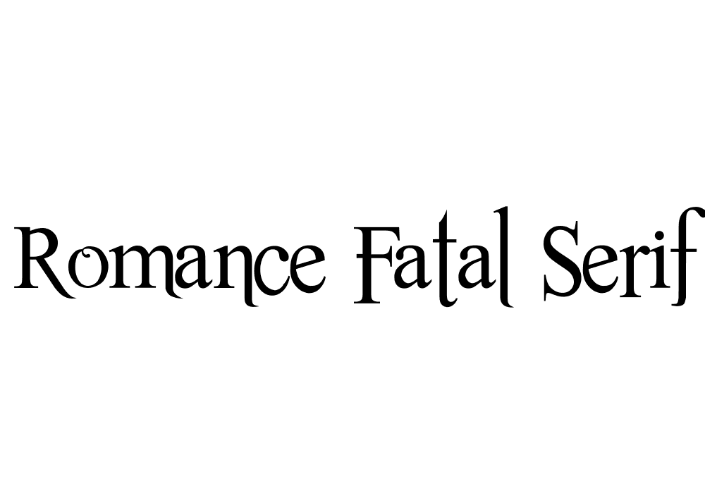 Romance Fatal Serif Font Full Family Free Download Now 