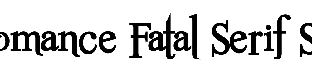 Romance Fatal Serif Std