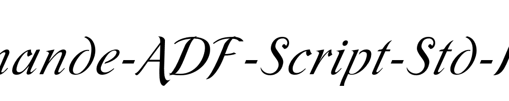 Romande-ADF-Script-Std-Italic