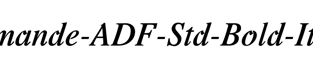 Romande-ADF-Std-Bold-Italic