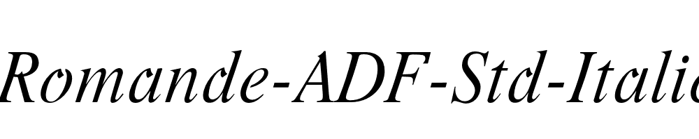 Romande-ADF-Std-Italic