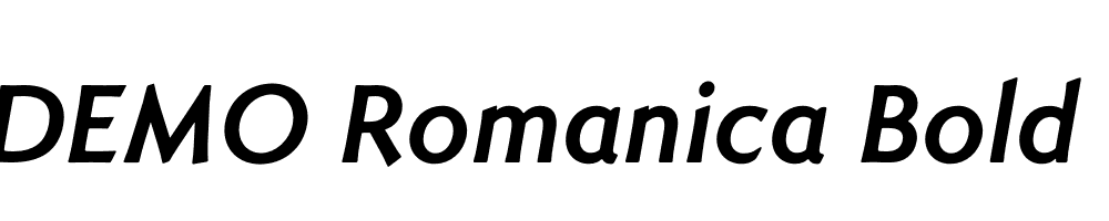 FSP DEMO Romanica Bold Italic