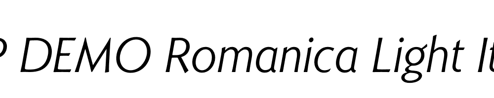 FSP DEMO Romanica Light Italic