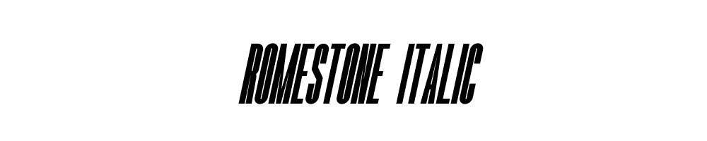 Romestone-Italic