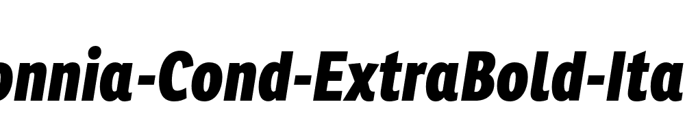 Ronnia-Cond-ExtraBold-Italic