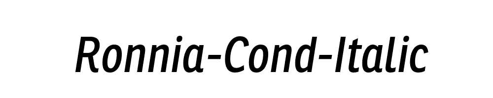 Ronnia-Cond-Italic