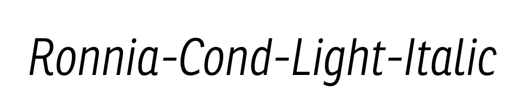 Ronnia-Cond-Light-Italic