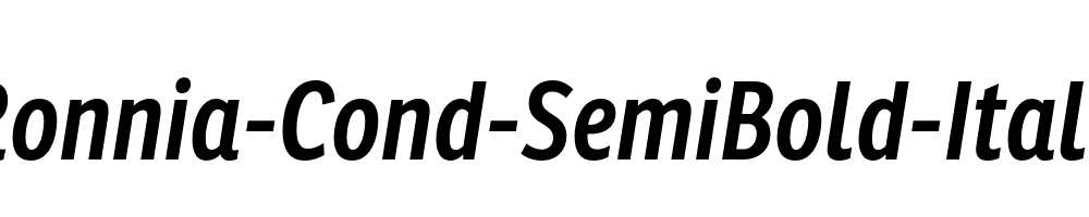 Ronnia-Cond-SemiBold-Italic