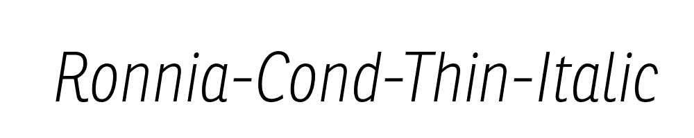 Ronnia-Cond-Thin-Italic