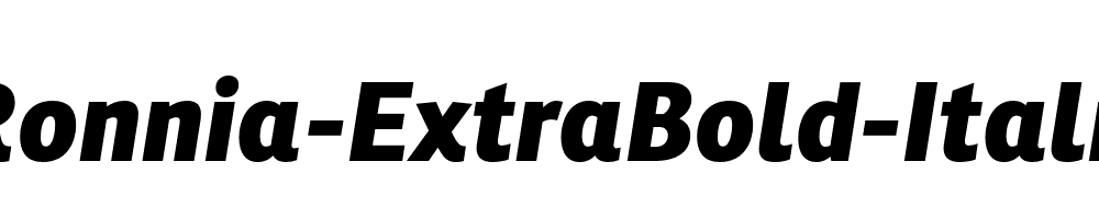 Ronnia-ExtraBold-Italic