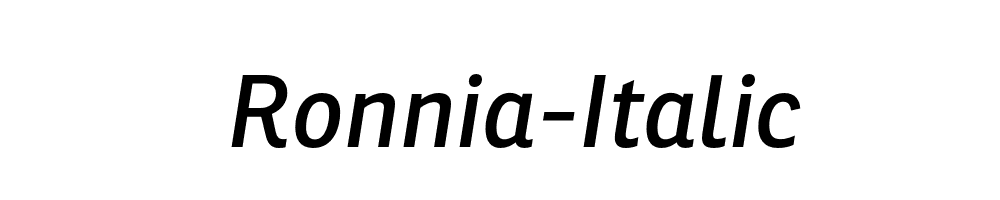 Ronnia-Italic