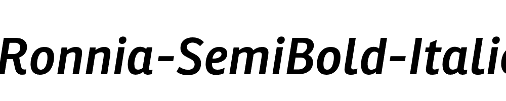 Ronnia-SemiBold-Italic