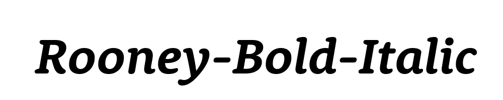 Rooney-Bold-Italic