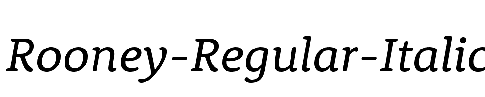 Rooney-Regular-Italic