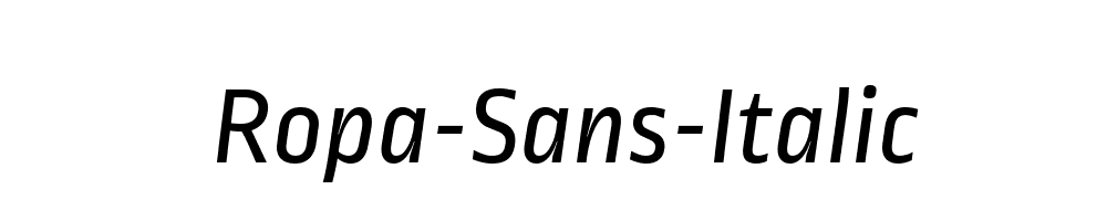 Ropa-Sans-Italic