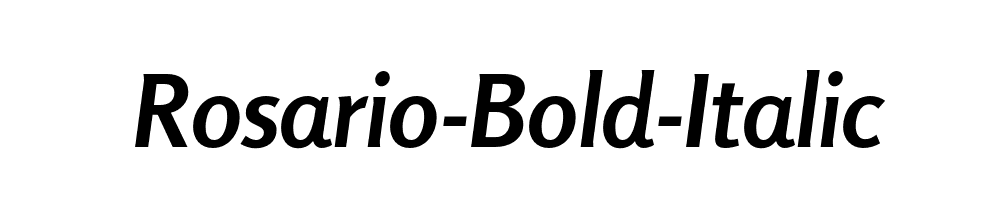 Rosario-Bold-Italic