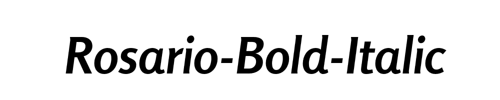 Rosario-Bold-Italic