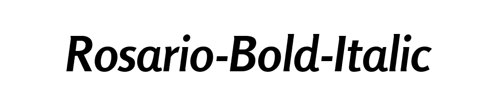 Rosario-Bold-Italic