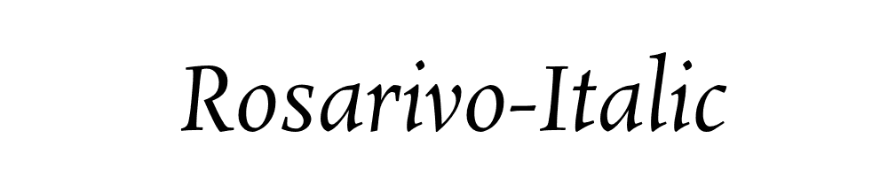 Rosarivo-Italic