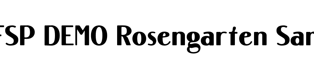 FSP DEMO Rosengarten Sans