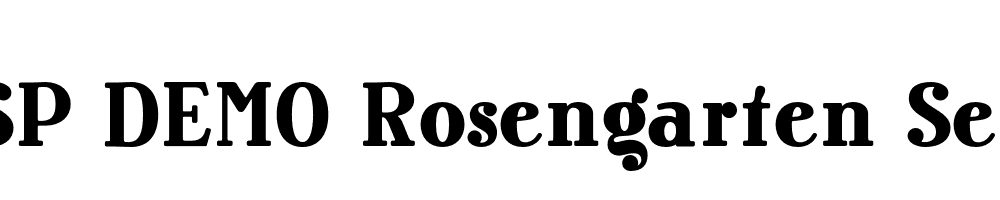 FSP DEMO Rosengarten Serif