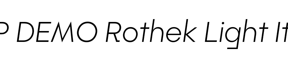 FSP DEMO Rothek Light Italic