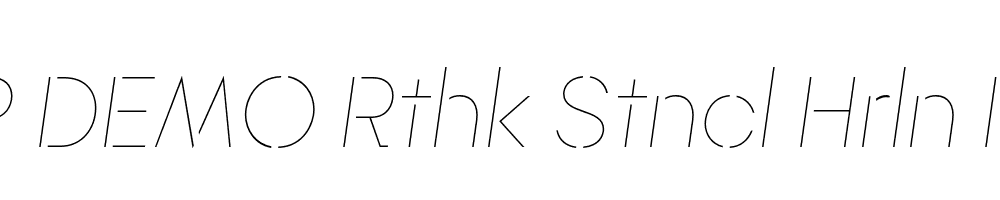 FSP DEMO Rthk Stncl Hrln Italic