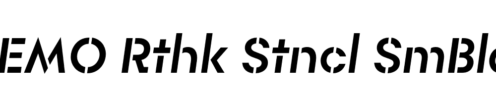 FSP DEMO Rthk Stncl SmBld Italic