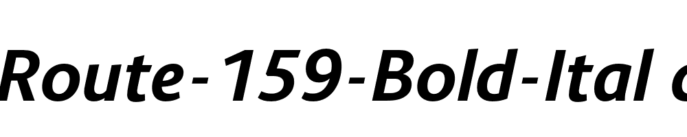 Route-159-Bold-Italic