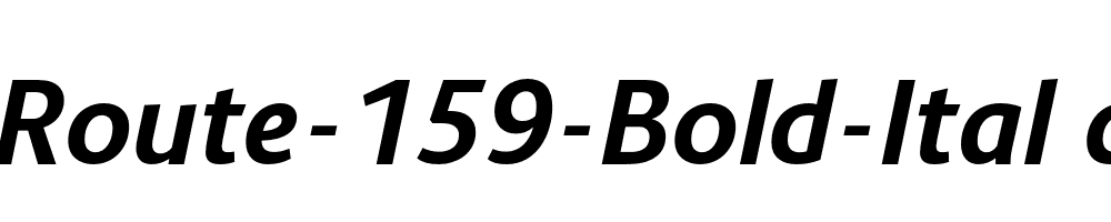 Route-159-Bold-Italic