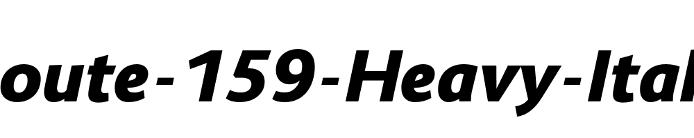 Route-159-Heavy-Italic