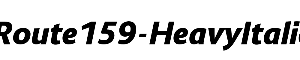 Route159-HeavyItalic