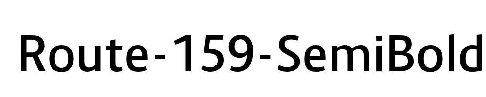 Route-159-SemiBold