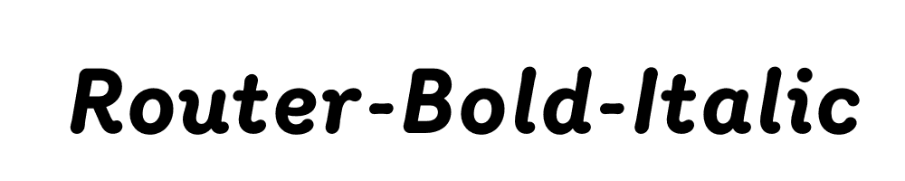 Router-Bold-Italic