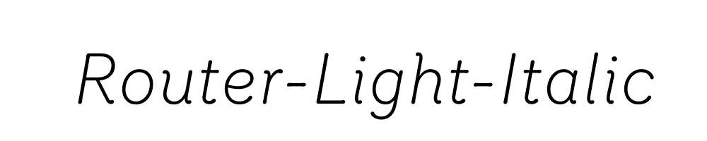 Router-Light-Italic