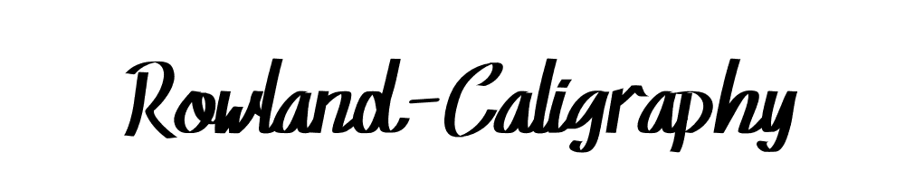 Rowland-Caligraphy