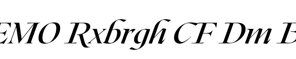 FSP DEMO Rxbrgh CF Dm Bld Italic