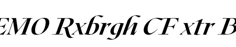 FSP DEMO Rxbrgh CF xtr Bld Italic