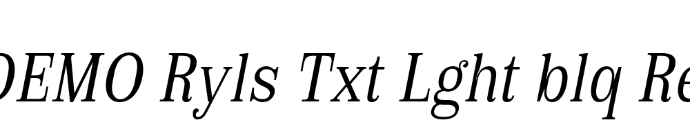 FSP DEMO Ryls Txt Lght blq Regular