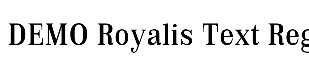 FSP DEMO Royalis Text Regular