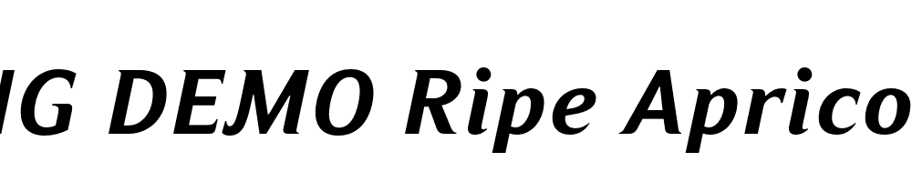  DEMO Ripe Apricot Bold Italic