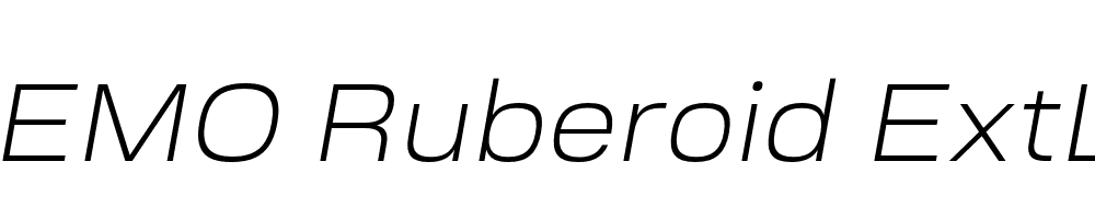 FSP DEMO Ruberoid ExtLt Italic