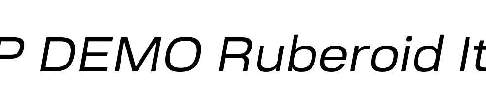 FSP DEMO Ruberoid Italic