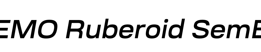 FSP DEMO Ruberoid SemBd Italic