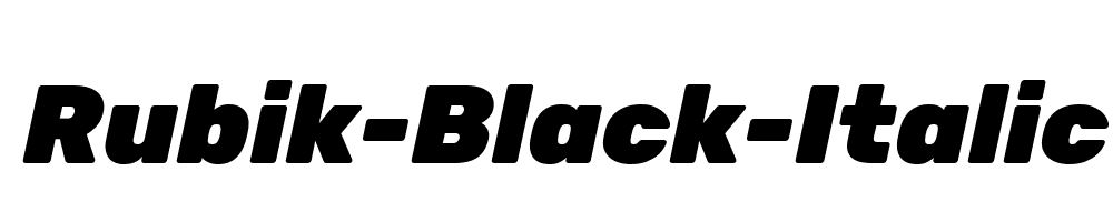 Rubik-Black-Italic