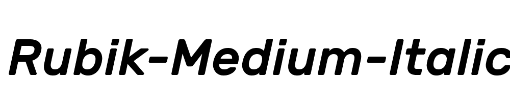 Rubik-Medium-Italic