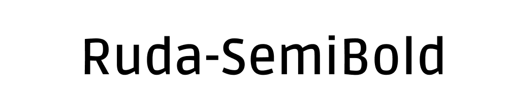 Ruda-SemiBold